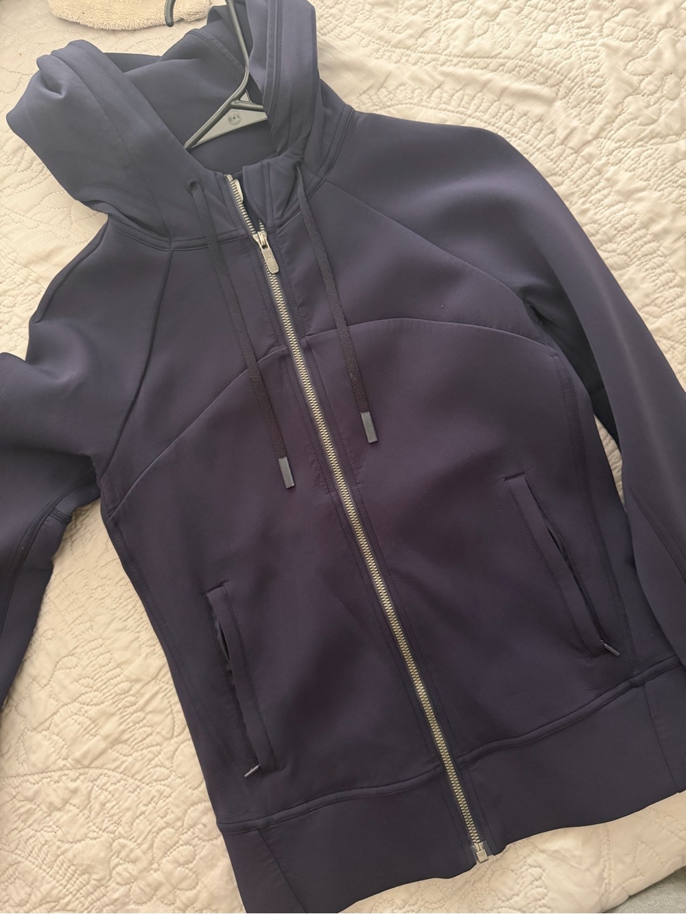 lululemon athletica Navy Full-Zip Hooded Jacket